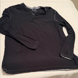 PD&C Black Long Sleeve Men's Shirt